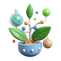 elegant minimalist Photosynthesis Process Diagram Isolated for Plant Biology Lessons original png