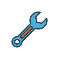 Durable Wrench Icon for Mechanic Use vector