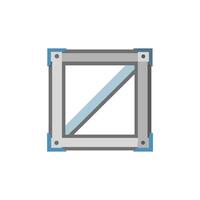 Durable Aluminum Frame Design for Structures vector