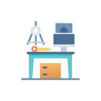 Stylish Architect Desk Design for Professionals vector