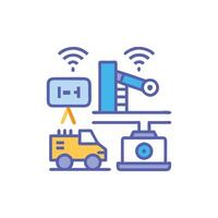 Automated Monitoring Solutions for Construction Sites vector