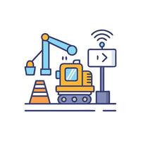 Smart Monitoring for Construction Management Practices vector
