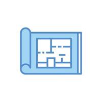 Comprehensive Construction Blueprint Design vector