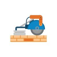 Versatile Brick Cutter Machine for Construction vector