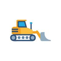 Bulldozer Icon for Construction Projects. vector