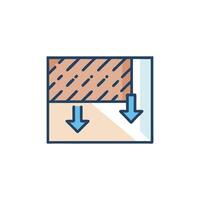 Creative Icon Design for Ceiling Insulation vector