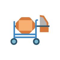 Stylish Cement Mixer Icon for Professional Use vector