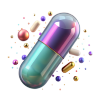 wonderful vintage Pill Capsule Medication Isolated for Pharmacy high resolution png