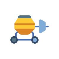 Cement Spreader Icon for Construction Projects vector