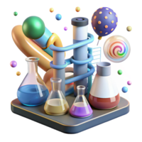 wonderful minimalist Biotechnology Research Lab Equipment Isolated for Genetic Engineering premium png
