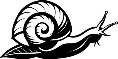 Stylized Snail Graphic Ideal for Tattoo Design and Coloring Book Illustrations vector