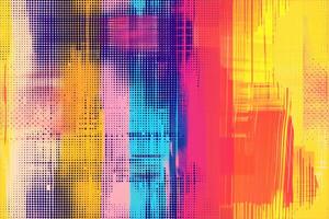 Abstract background with colorful lines and dots photo