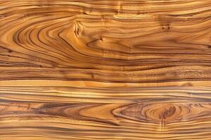 Beautifully grained wooden teak surface with rich, warm tones and intricate patterns. photo