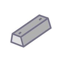 Curb Icon for Urban Construction Projects vector