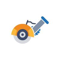 Concrete Cutter Icon for Engineering vector