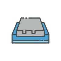 Creative Icon Design for Concrete Slab vector