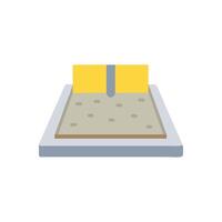 Stylish Concrete Slab Icon for Building Projects vector