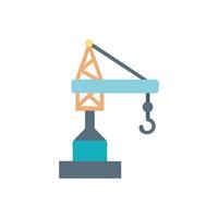 Crane Icon for Construction Operations vector
