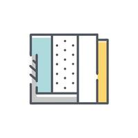Drywall Installation Icon for Construction vector
