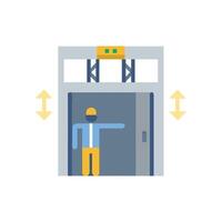 Stylish Elevator Installation Icon for Engineers vector