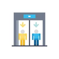 Creative Icon Design for Elevator Installation vector