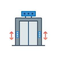 Elevator Installation Icon for Construction vector