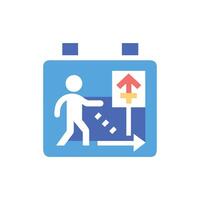 Creative Icon Design for Emergency Assembly Points vector