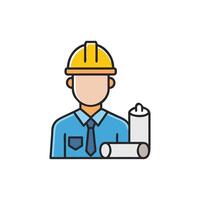 Engineer Icon for Professional Services vector
