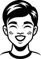 Happy Smiling Boy Character Illustration for Childrens Projects and Creative Designs vector