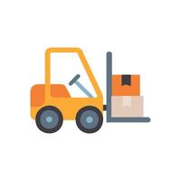 Forklift Icon for Warehouse Operations. vector