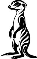 Stylized Meerkat Illustration for Creative Projects and Animal Lovers vector