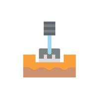 Stylish Foundation Footing Icon for Projects vector