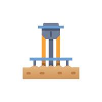 Creative Icon Design for Foundation Piling vector