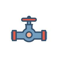Gas Pipe Icon for Installation vector