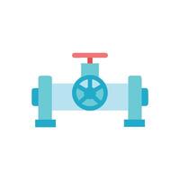 Stylish Gas Pipe Icon for Construction vector