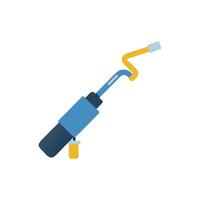 Stylish Gas Welding Torch Icon Design vector