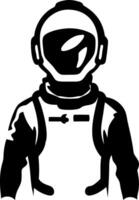Astronaut in Space Suit Silhouette Graphic for T-Shirt Design and Creative Projects vector