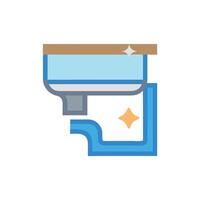 Gutter Installation Icon for Home vector