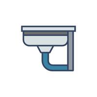 Creative Icon Design for Gutter Installation vector