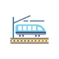 Stylish High Speed Rail Icon for Projects vector