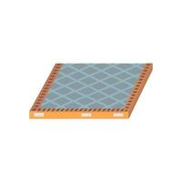 Distinctive flooring illustration for industrial environments vector
