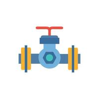 Modern valve icon design for industrial applications vector