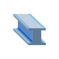 Modern loadbearing steel beam icon for construction projects vector