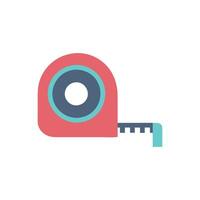 Distinctive measuring tape icon for various projects vector