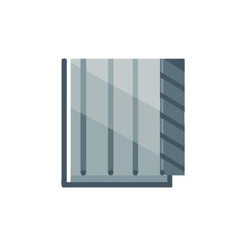 Quality metal cladding icon design for industrial use vector