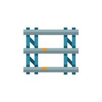 Stylish metal framework illustration for engineering vector