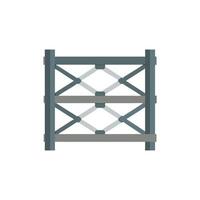 Quality metal framework icon design for building projects vector