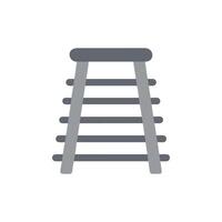 Modern metal ladder icon design for construction projects vector