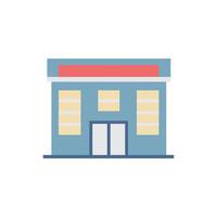 Stylish modular building illustration for construction vector