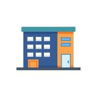 Modern modular building icon design for architectural projects vector